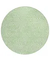 Addison Chantille Mahine Washable Acn1030 8'x8' Round Area Rug In Mint