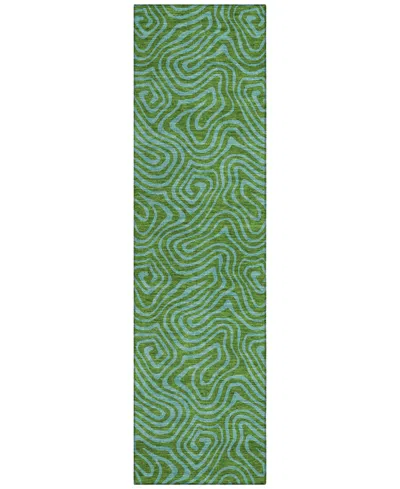 Addison Chantille Mahine Washable Acn1031 2'3"x7'6" Runner Area Rug In Green