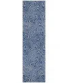Addison Chantille Mahine Washable Acn1031 2'3"x7'6" Runner Area Rug In Navy