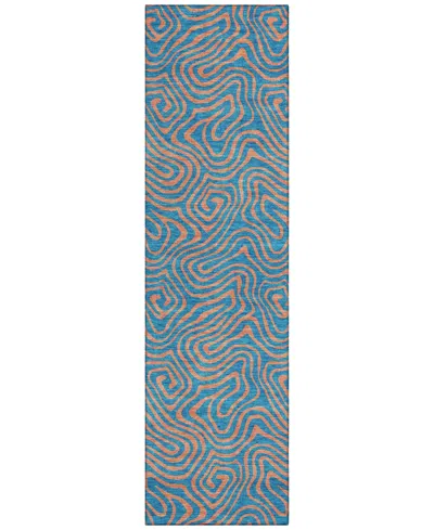 Addison Chantille Mahine Washable Acn1031 2'3"x7'6" Runner Area Rug In Teal