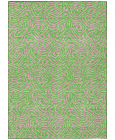 Addison Chantille Mahine Washable Acn1031 2'6"x3'10" Area Rug In Lime