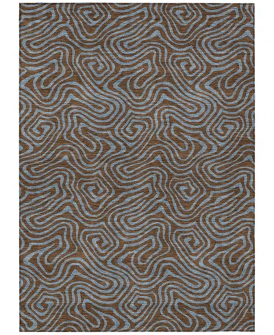 Addison Chantille Mahine Washable Acn1031 3'x5' Area Rug In Brown