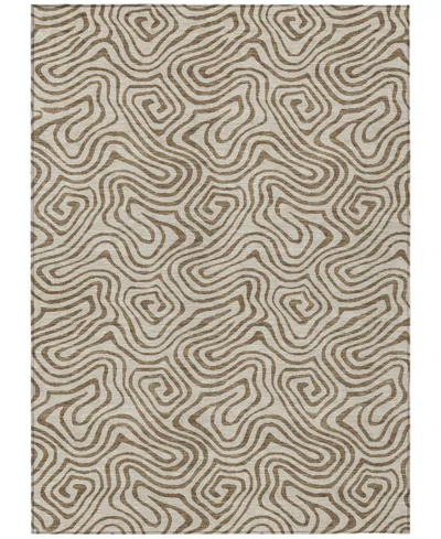 Addison Chantille Mahine Washable Acn1031 5'x7'6" Area Rug In Beige