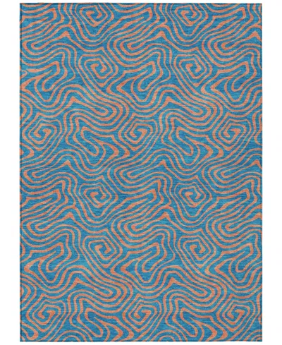 Addison Chantille Mahine Washable Acn1031 5'x7'6" Area Rug In Teal