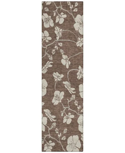 Addison Chantille Mahine Washable Acn1032 2'3"x7'6" Runner Area Rug In Brown