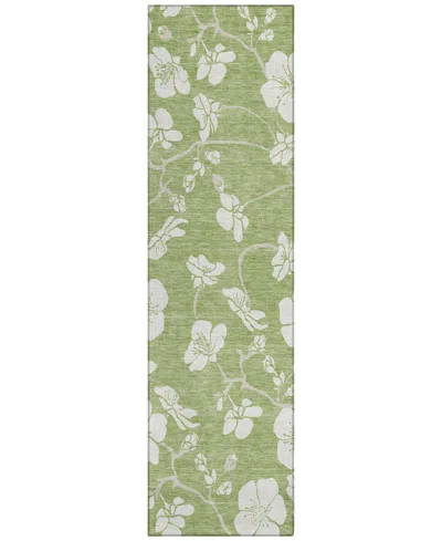 Addison Chantille Mahine Washable Acn1032 2'3"x7'6" Runner Area Rug In Grass