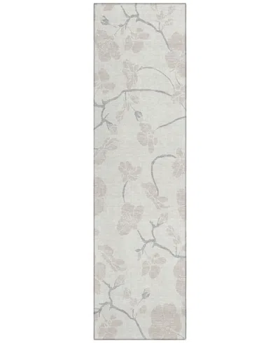 Addison Chantille Mahine Washable Acn1032 2'3"x7'6" Runner Area Rug In Ivory
