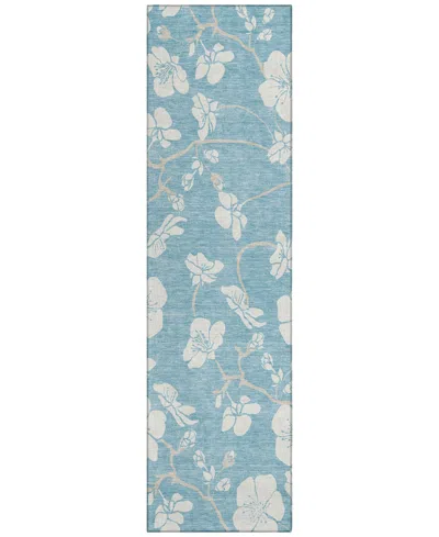Addison Chantille Mahine Washable Acn1032 2'3"x7'6" Runner Area Rug In Mist