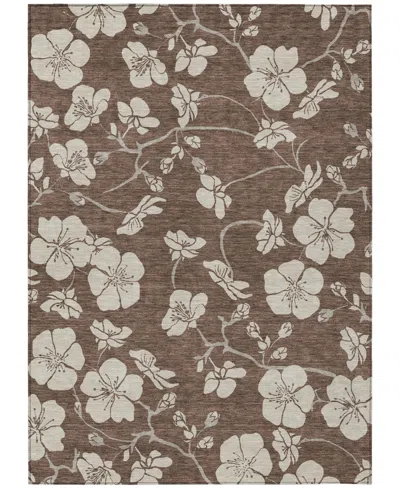 Addison Chantille Machine Washable Acn1032 5'x7'6" Area Rug In Brown