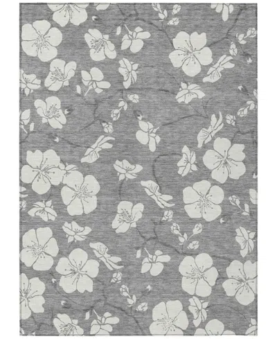 Addison Chantille Machine Washable Acn1032 5'x7'6" Area Rug In Gray