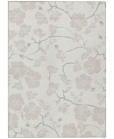 Addison Chantille Machine Washable Acn1032 5'x7'6" Area Rug In Ivory