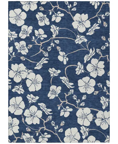 Addison Chantille Machine Washable Acn1032 5'x7'6" Area Rug In Navy