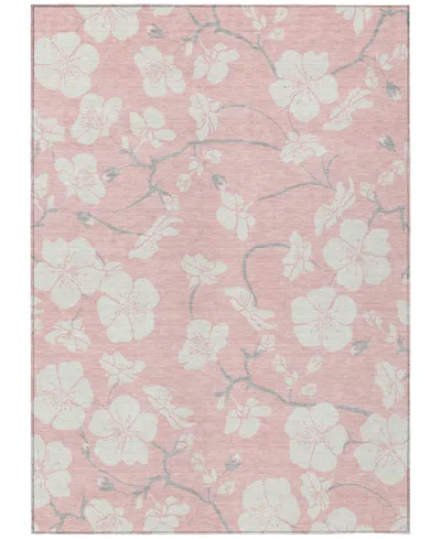 Addison Chantille Mahine Washable Acn1032 5'x7'6" Area Rug In Pink