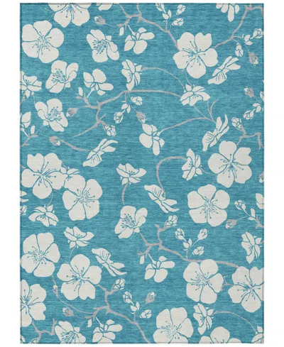Addison Chantille Mahine Washable Acn1032 8'x10' Area Rug In Turquoise