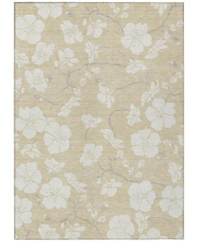Addison Chantille Mahine Washable Acn1032 9'x12' Area Rug In Beige