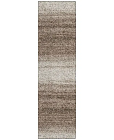 Addison Chantille Mahine Washable Acn1033 2'3"x7'6" Runner Area Rug In Brown