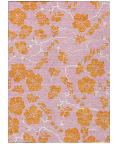 Addison Chantille Mahine Washable Acn1034 2'6"x3'10" Area Rug In Pink
