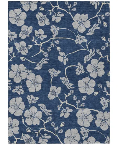 Addison Chantille Machine Washable Acn1034 8'x10' Area Rug In Navy