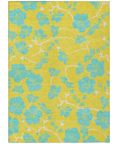 Addison Chantille Machine Washable Acn1034 8'x10' Area Rug In Yellow