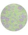 Addison Chantille Mahine Washable Acn1034 8'x8' Round Area Rug In Mint