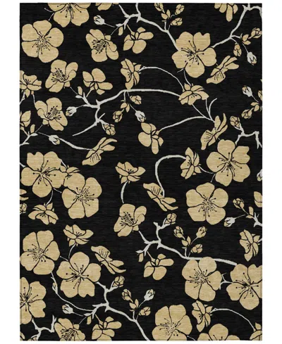 Addison Chantille Machine Washable Acn1034 9'x12' Area Rug In Black