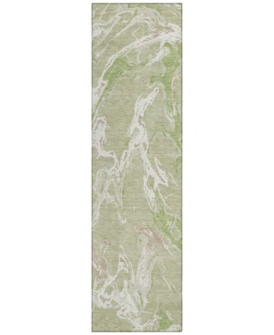 Addison Chantille Mahine Washable Acn1035 2'3"x7'6" Runner Area Rug In Grass