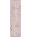Addison Chantille Mahine Washable Acn1035 2'3"x7'6" Runner Area Rug In Pink