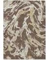 Addison Chantille Mahine Washable Acn1035 8'x10' Area Rug In Brown