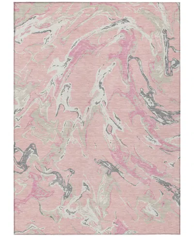Addison Chantille Mahine Washable Acn1035 8'x10' Area Rug In Pink