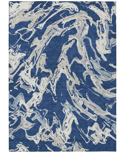 Addison Chantille Machine Washable Acn1035 9'x12' Area Rug In Navy