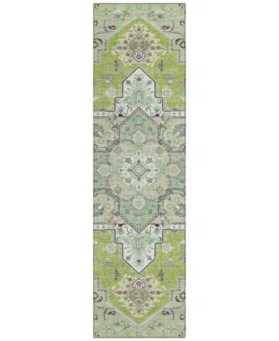 Addison Chantille Mahine Washable Acn1036 2'3"x7'6" Runner Area Rug In Green