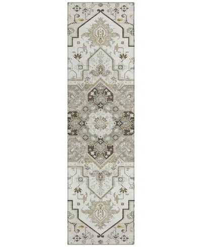 Addison Chantille Mahine Washable Acn1036 2'3"x7'6" Runner Area Rug In Ivory