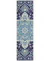 Addison Chantille Mahine Washable Acn1036 2'3"x7'6" Runner Area Rug In Navy