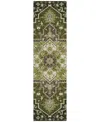 Addison Chantille Mahine Washable Acn1036 2'3"x7'6" Runner Area Rug In Olive