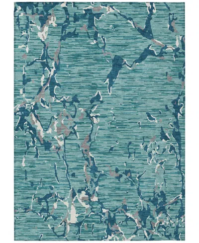 Addison Chantille Mahine Washable Acn1046 9'x12' Area Rug In Teal