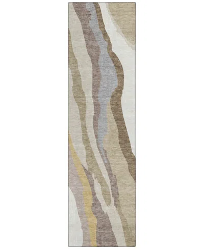 Addison Chantille Mahine Washable Acn1047 2'3"x7'6" Runner Area Rug In Beige