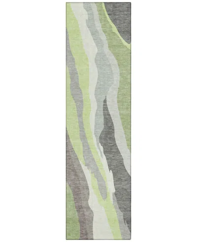 Addison Chantille Mahine Washable Acn1047 2'3"x7'6" Runner Area Rug In Mint