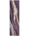 Addison Chantille Mahine Washable Acn1047 2'3"x7'6" Runner Area Rug In Plum