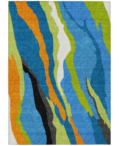 Addison Chantille Mahine Washable Acn1047 2'6"x3'10" Area Rug In Denim