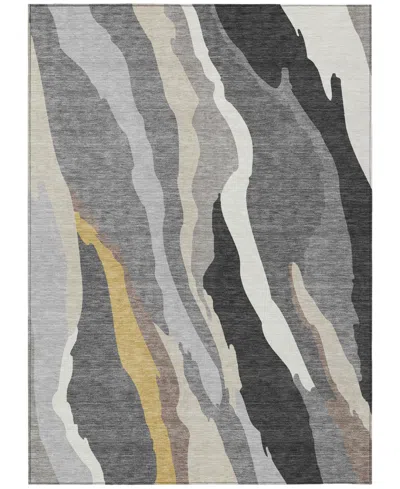 Addison Chantille Mahine Washable Acn1047 2'6"x3'10" Area Rug In Gray