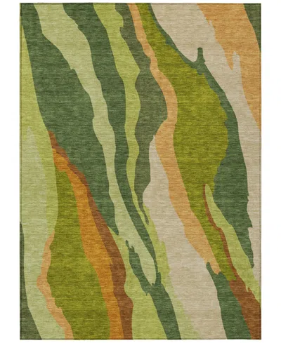 Addison Chantille Machine Washable Acn1047 5'x7'6" Area Rug In Green