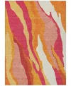 Addison Chantille Mahine Washable Acn1047 5'x7'6" Area Rug In Rose