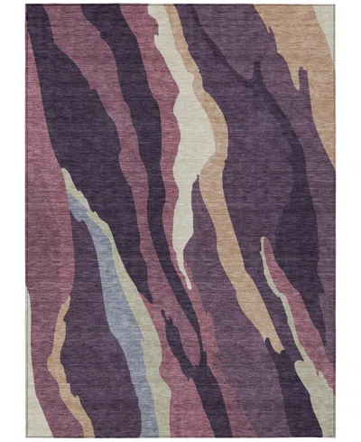 Addison Chantille Mahine Washable Acn1047 8'x10' Area Rug In Plum
