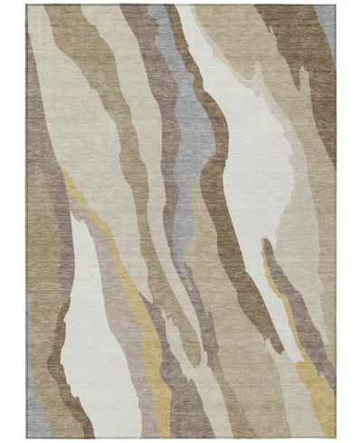 Addison Chantille Mahine Washable Acn1047 9'x12' Area Rug In Beige