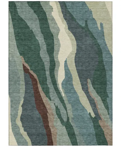 Addison Chantille Mahine Washable Acn1047 9'x12' Area Rug In Sage
