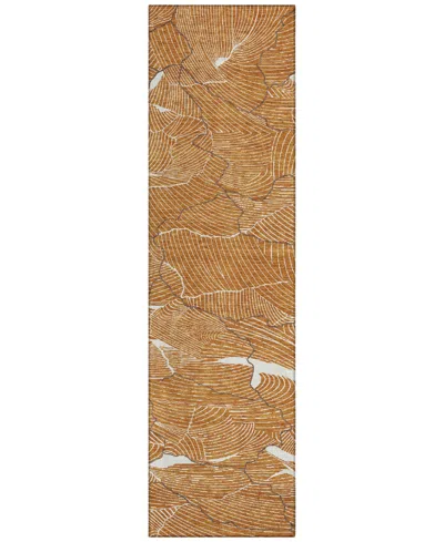 Addison Chantille Mahine Washable Acn1048 2'3"x7'6" Runner Area Rug In Paprika