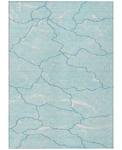 Addison Chantille Mahine Washable Acn1048 5'x7'6" Area Rug In Aqua