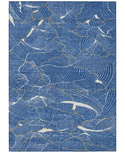 Addison Chantille Machine Washable Acn1048 5'x7'6" Area Rug In Blue
