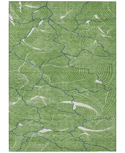 Addison Chantille Mahine Washable Acn1048 5'x7'6" Area Rug In Green