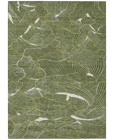 Addison Chantille Mahine Washable Acn1048 5'x7'6" Area Rug In Olive